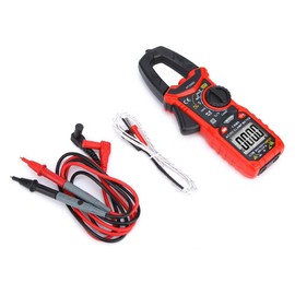 Hilitand HT206 Portable Multifunction Clamp Meter with NCV TRMS Flashlight Continuity Buzzer 6000 Count Multimeter (HT206D)