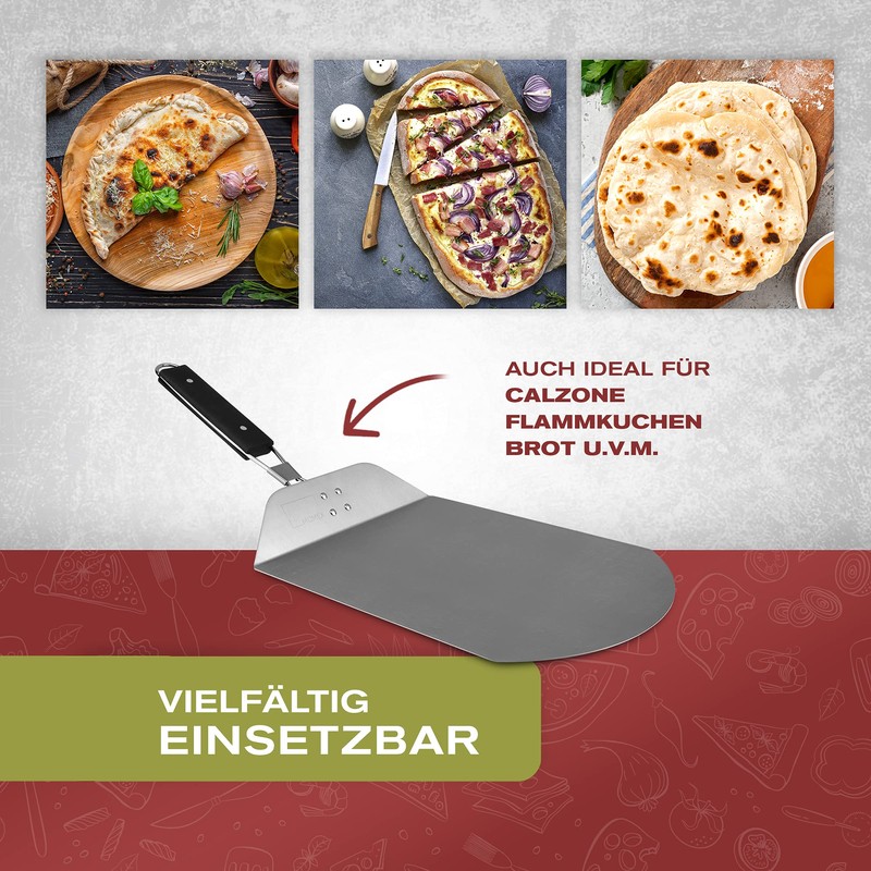 Momex pizza spatula for the grill and oven, pizza spatula