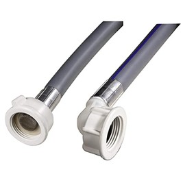 Xavax Cold Water Inlet Hose for Washing Machine and Dishwasher, 2.5 m (with Rubber Seal to Protect Against Leaking Water, Straight and Angled Union Nut, Water Hose)