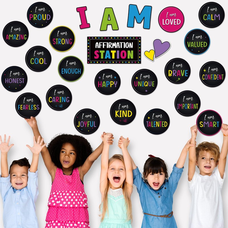 Frienda Affirmation Station Bulletin Board Set Motivational Posters Classroom Mirror