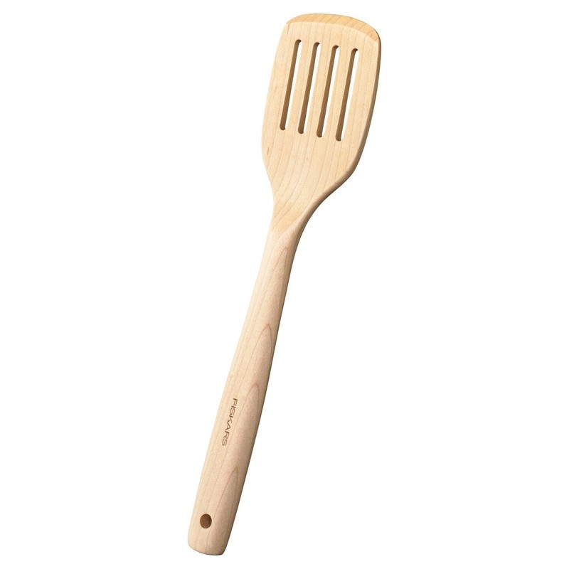 Fiskars Folken 1075686 Slotted Spatula for Coated Cookware, Length 30
