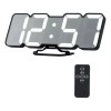 SJTR Reloj 3d Led Digital De Pared Con Alarma Control