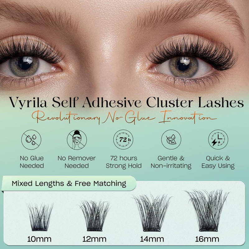 Lash Cluster, 150pcs Eyelashes Clusters,Easy to Apply -Lushy Kit