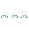 100 Pcs Shaped Paper Clips 2 Color Metal Material Light