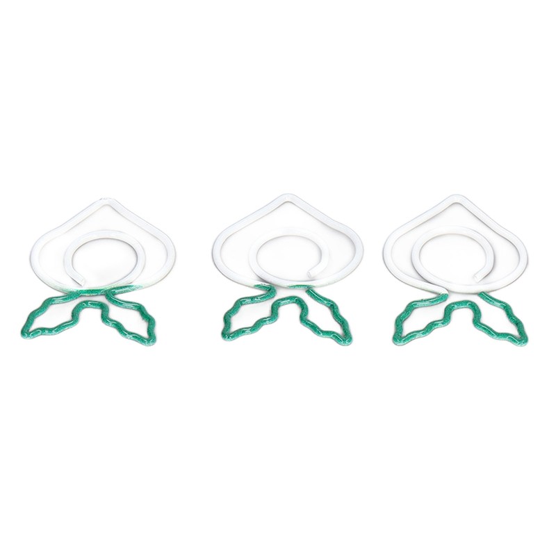 100 Pcs Shaped Paper Clips 2 Color Metal Material Light