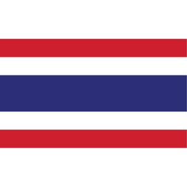 2-Pack Thailand Flag Decal Sticker | 5-Inches By 3-Inches | Premium Quality Vinyl | PD549