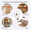 Umbrotiger Clear Pull-Out Drawer Organizer - No-Drill Hidden Storage Tray