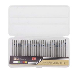 30Pcs/Set Taladro del clavo bits - Set broca para uñas puntas de lijado - Manicura y pedicura accesorios eléctricos profesional de reparadores de uñas(B)