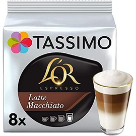 Tassimo T Discs L'OR Espresso Latte Macchiato (1 Pack, 16 T Discs, 8 Servings)
