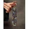 richginker Crystal Phone Wrist Strap Phone Charm Chain Keychain Beaded