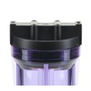 Hydronix HF3-10CLBK34, 10" Clear Housing with Black Rib Cap For