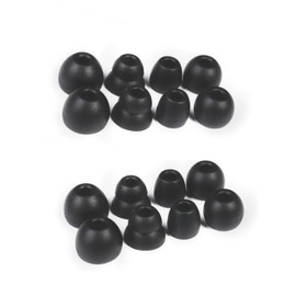 8Pair Replacement Eartips Silicone Earbuds Buds Set for Powerbeats Pro,Beats x,Urbeats, Beats Wireless Earphone Headphones Black (Black)