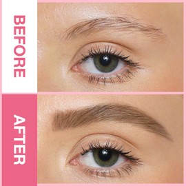 AMY'S DIARY Eyebrow Pencil Retractable Definer, brown Dual-Sided Brow Brush, Fine Tip, Shapes, Defines, Fills Brow Makeup Flapiz Para Cejasills (04#LIGHTE BROWN)