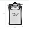 Clipco Mini Clipboard with Magnetic Back Includes Paper Pad and