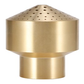 Tissting 1.5in DN40 60KPA Fountain Nozzle Brass Fountain Sprinkler orous Scattering Nozzle 1.8m/5.9ft Spray Height 1.5m/4.9ft Covering Diameter Landscape Nozzle for Garden Pond Waterscape Decor
