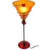 GURU SHOP Kokopelli Kada L Orange Fibreglass Table Lamp 60