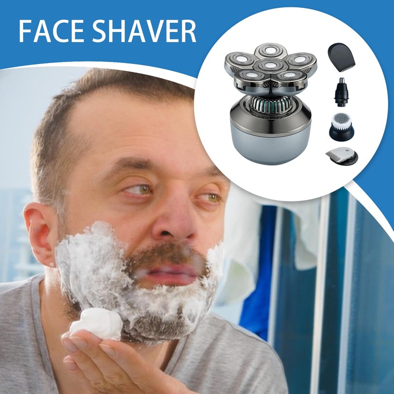 Head Shaver - Face Shaver,Cordless Device Waterproof Wet and Dry