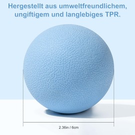 Gemtte Set of 2 Fascia Balls, Small Set, Massage Balls for Back, Spine, Feet, Hands, Massage Trigger Point Ball for Yoga, Myofascial Relaxation, Muscle Relaxation (Blue)