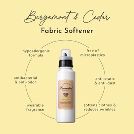 Laundrin Botanical Laundry Softener Bergamot & Cedar, 2pk - Fabric Softener Liquid - Eco-Friendly & Plant-Based Softener - Laundry Scent Boosters - Laundry Fabric Softener - Fabric Scent Softener