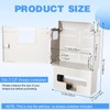 Geiserailie Wall Mount Locking Cabinet with Glove Box for 5