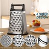 Professional Cheese Grater - Stainless Steel, 4 Sides - Ideal