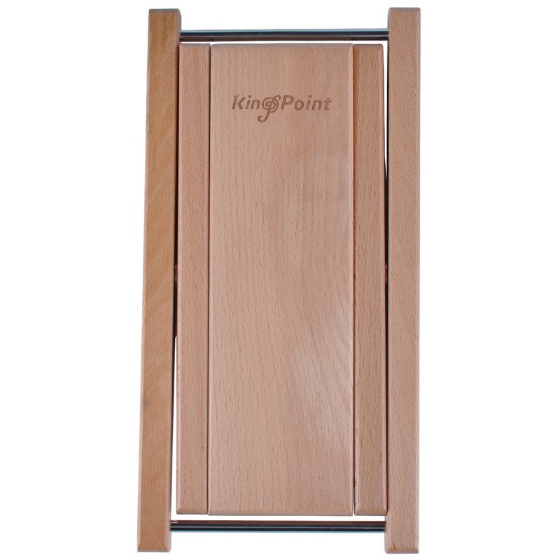 KingPoint Hardwood Guitar Footstool 3 Adjusatble Height Levels