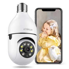 ANBIUX Camara de Seguridad ExteriorInterior - 5G2.4GHz WiFi Cámara de Seguridad con Seguimiento Automático, Alarma, Audio Bidireccional, 2K Visión... 