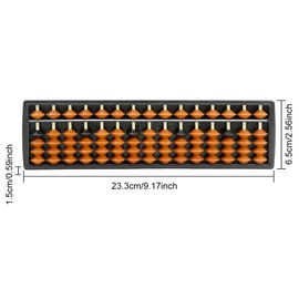 Kids Calculation Tool, Abacus Chinese Vintage Tool, Traditional Abacus, Plastic Abacus Arithmetic Children's Calculator, Chinese Calculator, Pearl Arithmetic Abacus Counting 15 Digits Tokaneit