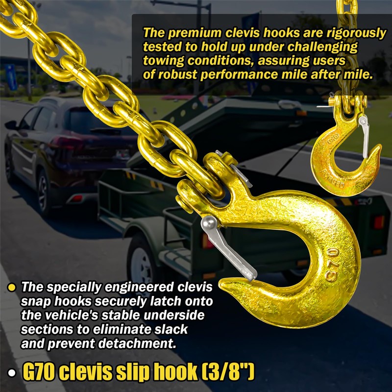 FITHOIST G80 Trailer Safety Chain 36 Inch | Tow Chains