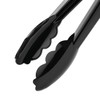 Vogue Tongs 23 cm/9 inch, Black, Polycarbonate Plastic, Comfortable Grip,