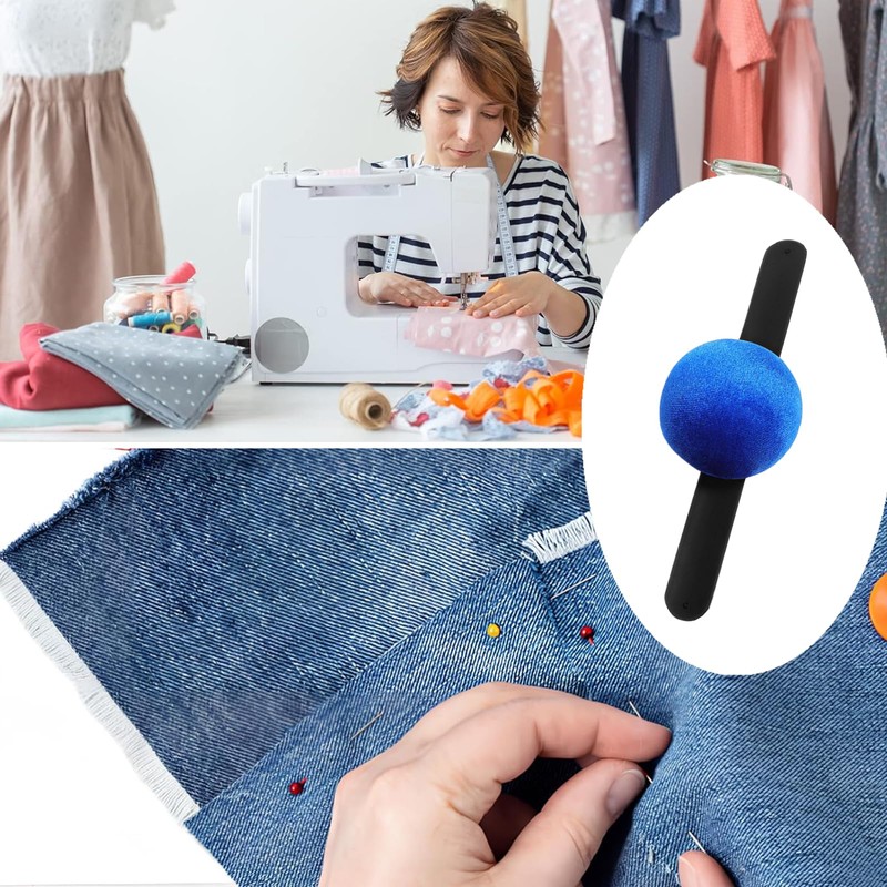 ZWxqysp 1 Pack Wrist Pin Cushion Portable Sewing Pin Cushion