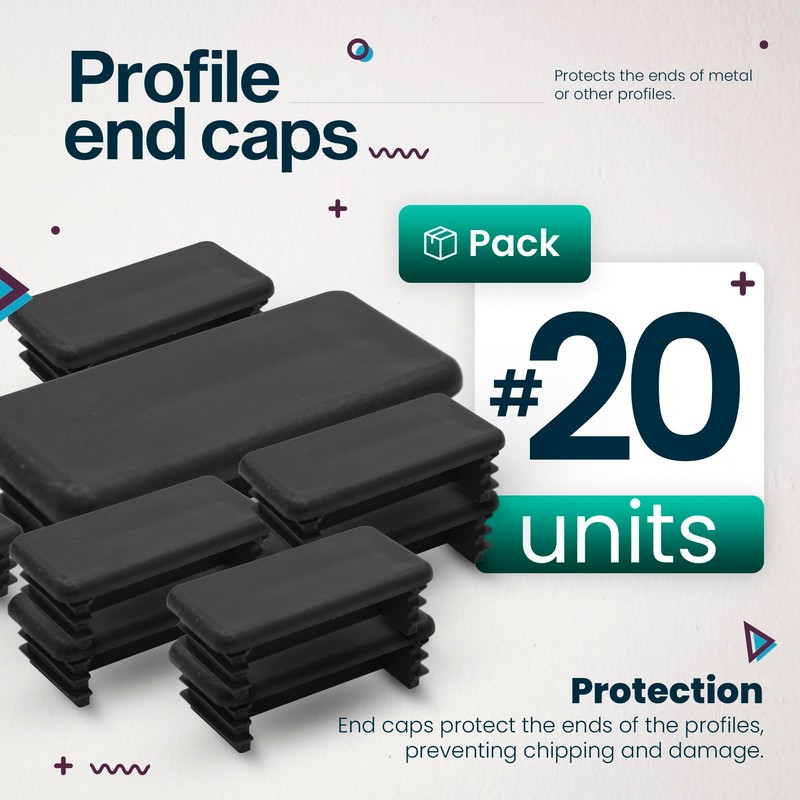 DOJA Barcelona | Profile End Caps | 41 x 21
