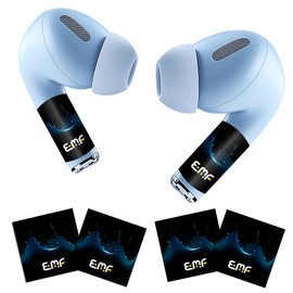 4 Pcs Protection Stickers for AirPods Pro 2nd/3rd Gen, Bluetooth Headphones, Wireless Earbuds, and Headsets - Black