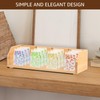 Bamboo Tea Bag Organizer Storage Box, 4 Compartments Bamboo Tea