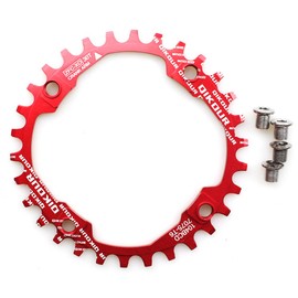 CYSKY Narrow Wide Chainring 104BCD 30T Bike Single Chainring for 9 10 11 Speed, Perfect for Most Bicycle Road Bike Mountain Bike BMX MTB (Red)