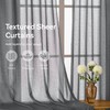 KangBang Dark Grey Sheer Pinch Pleated Curtains for Bedroom 84