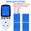 Power Meter Plug Energy Monitor Watt Backlight LCD Display Electricity