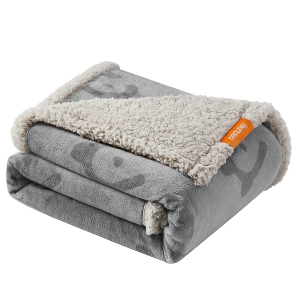 Feandrea Waterproof Dog Blanket, Sherpa Fleece Pet Throw Blanket for