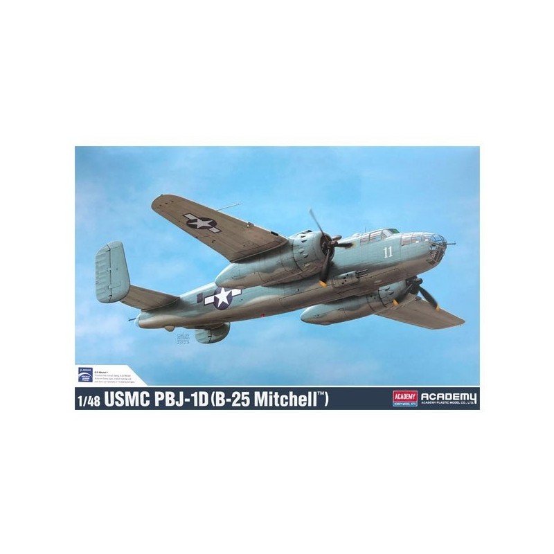 Academy-1/48 US Marine Corps PBJ-1D B-25 Mitchell 12334 / 아카데미-148