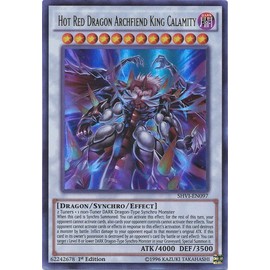 YU-GI-OH! - Hot Red Dragon Archfiend King Calamity (SHVI-EN097) - Shining Victories - 1st Edition - Ultra Rare