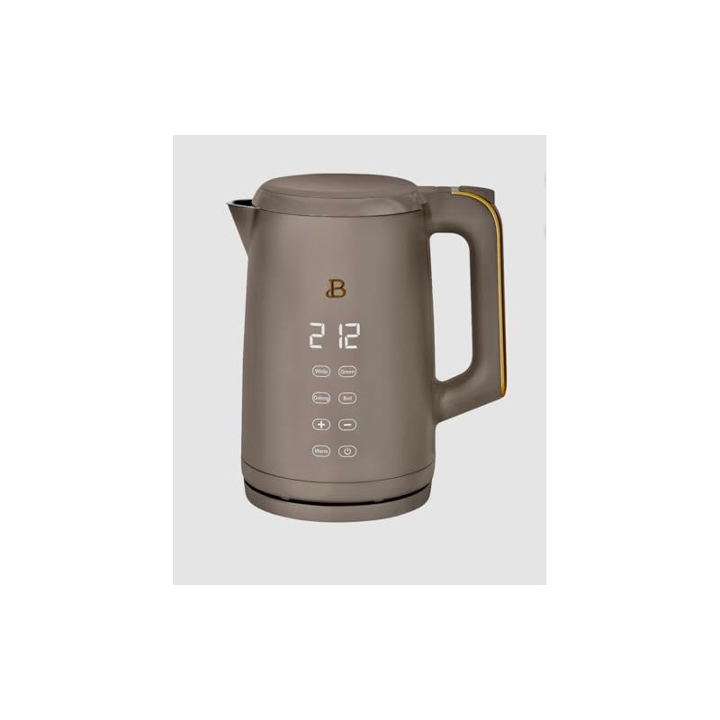 Electric Kettle, 1.7L Capacity, Digital Display, Multiple Tea Settings, Porcini