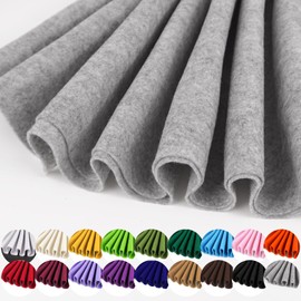 Grey Felt Fabric 36" x 36" (1 Square Yard), Soft 1.6mm Thick Felt Sheets for Craft Sewing Patchwork DIY Art Projects Decorations