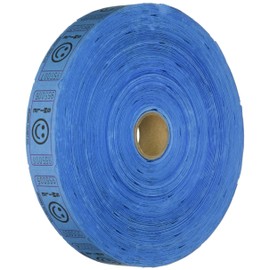 2000 Blue Smile Single Roll Consecutively Numbered Raffle Tickets