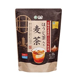 Mugicha with Hojicha - Pack of 30-8g Each - Japanese Barley Tea with Roasted Green Tea - Product of Kyoto, Japan
