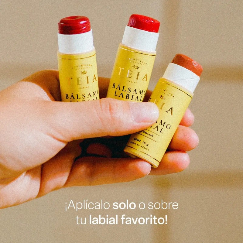 Bálsamo Labial Humectante Color Teia Cosméticos Naturales