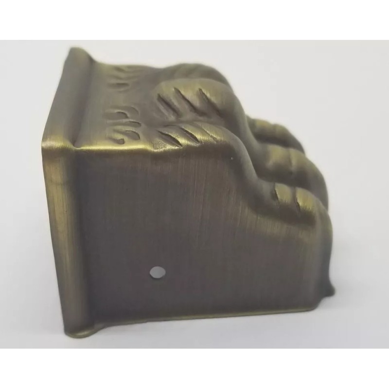 Furniture Knowledge MEDIUM ANTIQUE BRASS stamped Claw foot STRAIGHT TOE