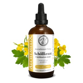 Celandine Aromatherapy Tincture 100 ml | Chelidonium Majus Drops (1:4 Extract) | Premium Quality from Austria | Vegan Dietary Supplement | Yellow Scollwort, Wartwort, Galloa