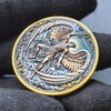 St Michael Challenge Coin, 1.57" Zinc Alloy with Protective Case