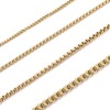 RWQIAN Mens Stainless Steel Chain Necklace Gold 55cm Men Venetian