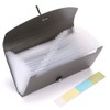 JuxYes 13 Pockets Expanding Accordion File Folder Expandable File Organizer